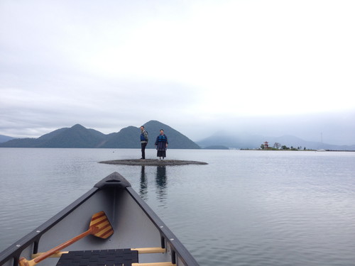 洞爺湖　洞爺湖町　洞爺村　裏洞爺　カヌー　亀岩